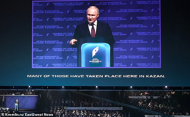 Putin inaugurated the Future Games in the Russian city of Kazan
