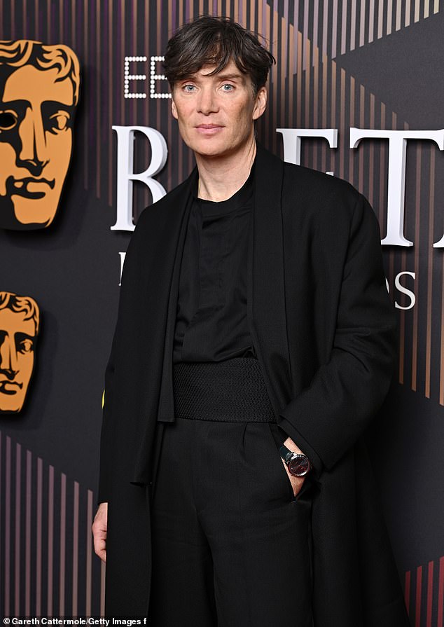 Cillian Murphy plays Anderson's on-screen brother Tommy in Peaky Blinders, pictured at the BAFTAs last week.