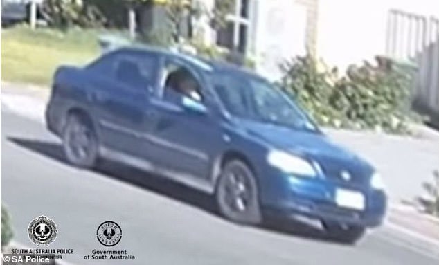 Police also want to speak to the driver of a blue Holden Astra (pictured) seen in the area on the day of the fire.