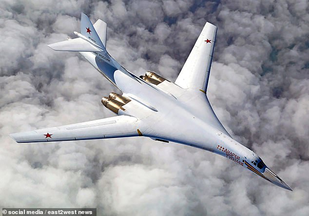 The TU-160M ​​is capable of carrying 12 cruise missiles or 12 short-range nuclear missiles and can fly 7,500 miles non-stop without refueling.