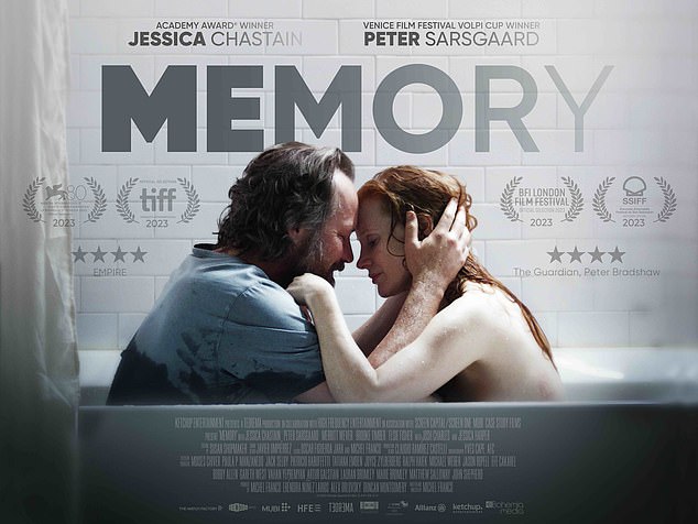 The film centers on a social worker, played by actress Jessica, 46, whose stable life is upended when she reunites with an old high school classmate, played by Peter, 52.