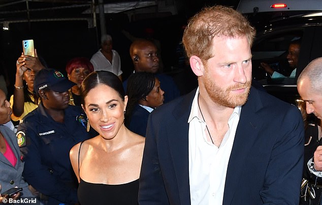 Meghan and Harry made a surprise appearance in Jamaica as the King prepared for treatment for an enlarged prostate.