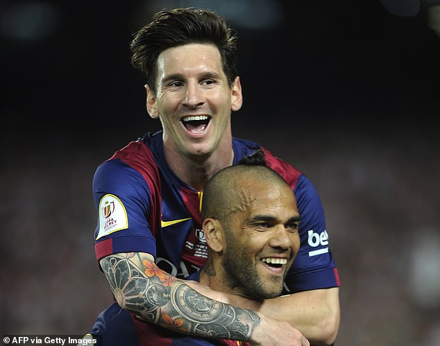 Alves was considered one of the best right-back players in football and played with some of the greats, including Messi, Neymar and Iniesta.
