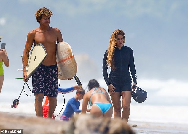 In June, the Costa Rican surfer took Shakira for a lesson while the singer was on vacation in his home country.