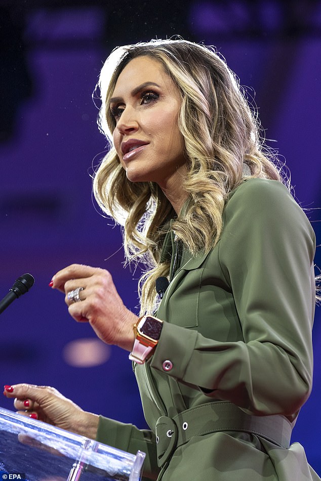 Lara Trump, former campaign advisor to former President Donald Trump, delivers remarks during the Conservative Political Action Conference (CPAC)