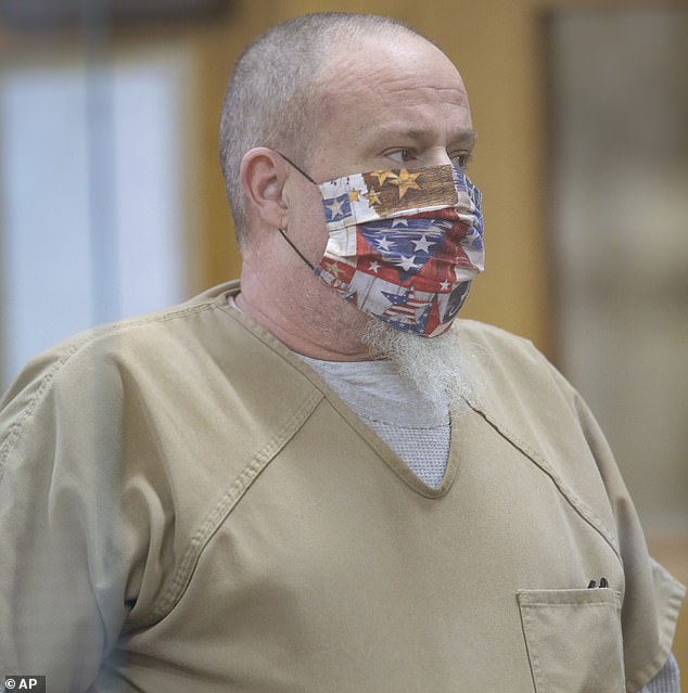 The real killer, Brian Dripps, Sr. in the Dodd murder, confessed to the murder and pleaded guilty to the crime in 2021. He is pictured at the Bonneville County Courthouse on February 9, 2021.