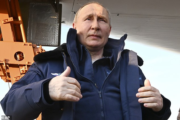 The homophobic family's decision to flee to Russia comes two years after Vladimir Putin (pictured) passed one of the strictest anti-LGBT laws yet, effectively banning any public display of support for homosexuals.