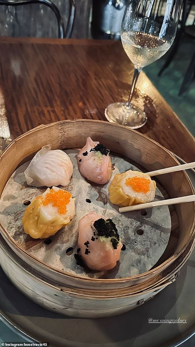 Ross gave insight into his day of solo sightseeing as he shared a photo of himself having lunch at Mr. Wong on Bridge Lane, where he ate delicious dumplings.
