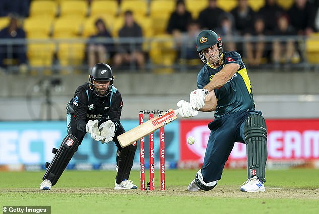 Captain Mitchell Marsh's big knock helped take the Australians home in the first T20.