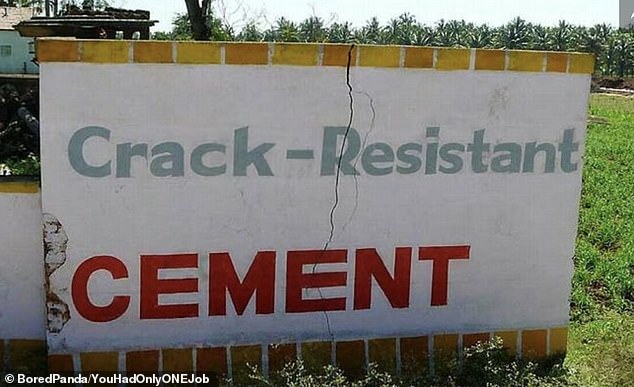 One salesman's technique to sell 'crack-resistant cement' using the material backfired when the cement did what it promised not to do.