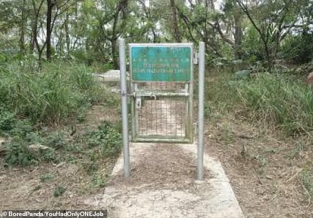 A landowner tried to prohibit people from entering his land using a gate, but it was not large enough to keep out unwanted visitors.