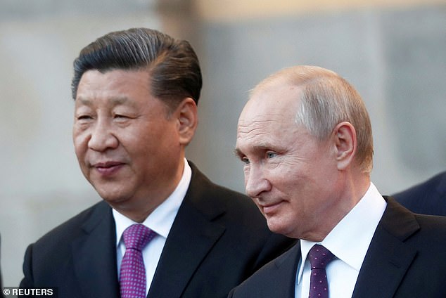 The United States faces growing concern over cyber and satellite attacks by Chinese President Xi Jinping (left) and Russian President Vladimir Putin (right).