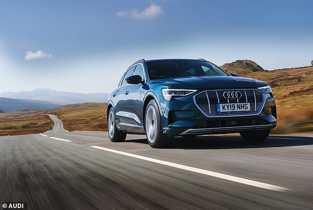 Zenith's report found there is a huge appetite in the UK for SUV-style electric vehicles (like the Audi e-tron pictured), rather than motorists opting for smaller models.  This is likely because their batteries are larger and therefore have a longer range on a single charge.
