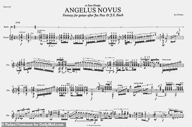 Forshee specifically wrote a composition for Knopp. During his Thursday session, he noted, Knopp asked that the work, originally called Ficciones, be renamed Ángeles Novus (New Angel).