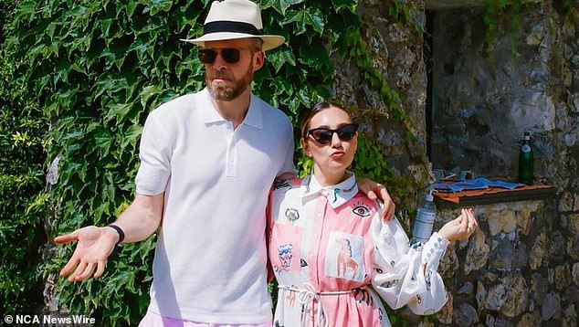 Zoe Foster Blake and her husband Hamish Blake in Italy