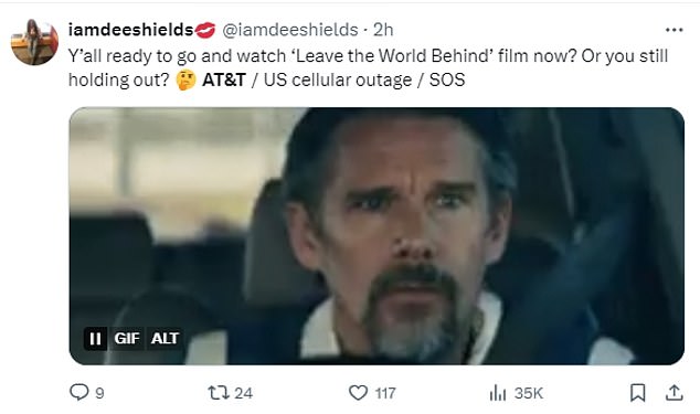 Customers mocked the company for the outage and some created memes comparing it to the Netflix thriller 'Leave the World Behind,' which involves a technology glitch.