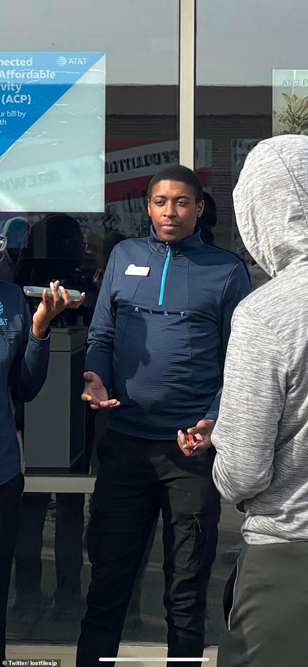 AT&T staff seemed to have no answers for the group of frustrated customers outside a store.