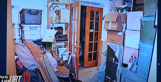 Dozens of photographs of the interior of the store owned by Seth Kenney for his company PDQ Props were also shown to the jury on Friday.