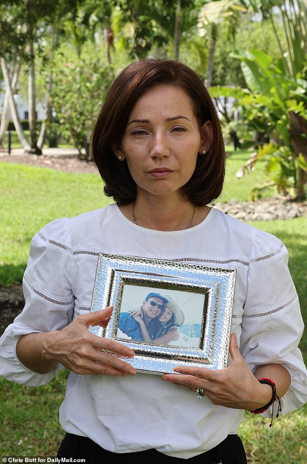 María Magdalena Olarte Maclean, widow of pilot Lance Maclean, 65, has now filed a complaint against Brin for wrongful death and interference with the recovery of the remains.