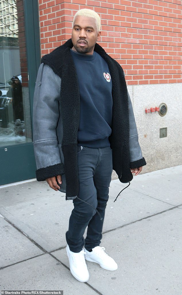 Kanye rocked Adidas clothing in 2017