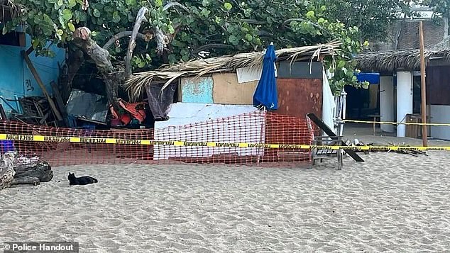 Authorities said beach workers received an anonymous call and found the two men dead inside the cabin near a bar on Playa Condesa in Acapulco on Thursday.