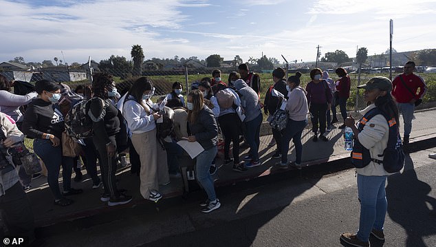 It comes the same day hundreds of migrants were abandoned on the streets of San Diego after being released from Border Patrol custody.