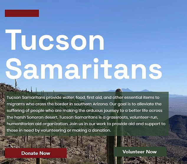 1708722436 725 Volunteer from Tucson Samaritans is seen holding open hole in