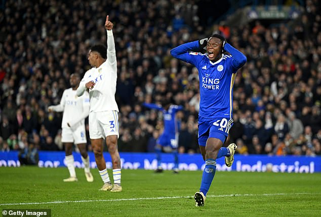 Patson Daka found the net for Leicester but his attempt was disallowed for offside.