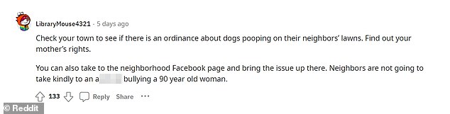 1708727647 677 My moms neighbor keeps leaving dog poop in her yard