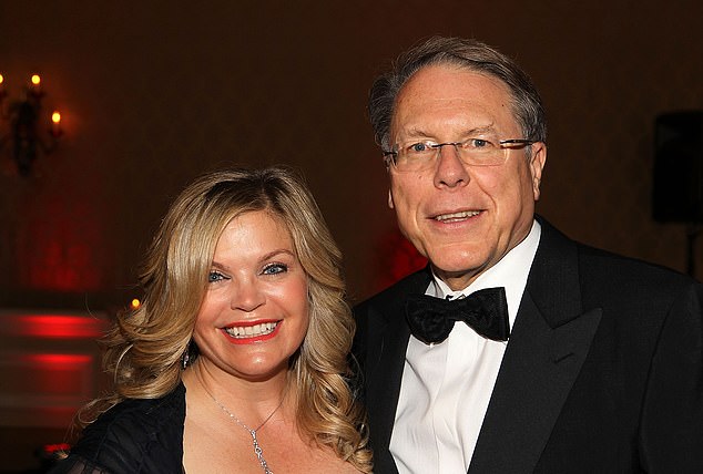 LaPierre, pictured with his wife Susan, claimed the lawsuit was politically motivated after she vowed to go after the NRA prior to the appointment of Letitia James as Attorney General.