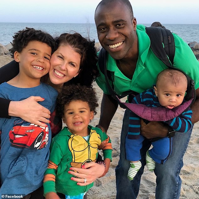 Dr. Ladapo with his wife and three children