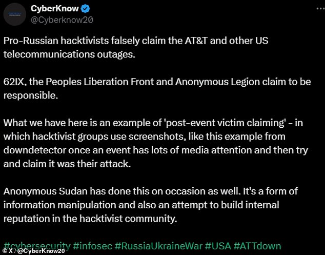 1708734609 575 Pro Russian hackers claim THEY were responsible for ATT outage that
