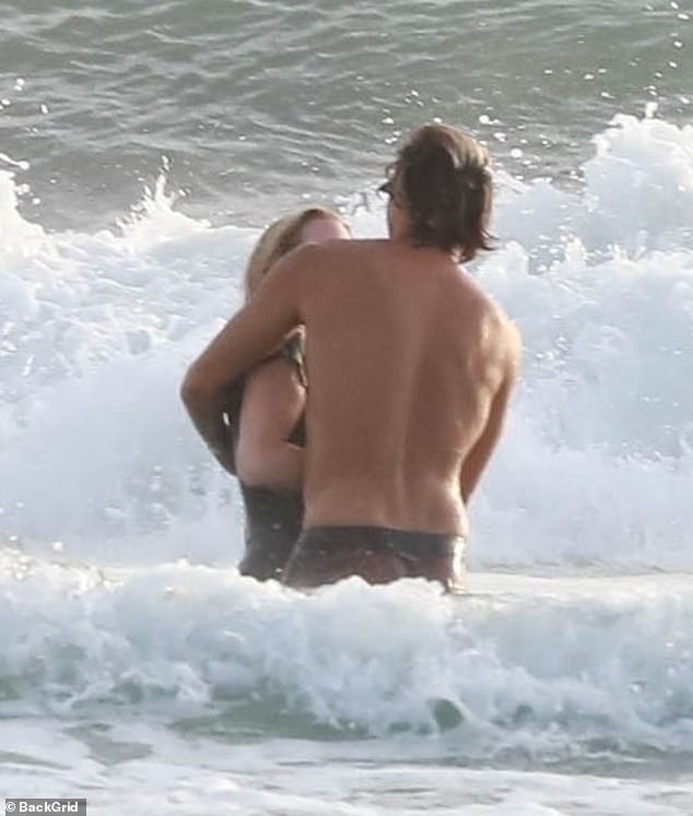 The couple embrace during Ellie's 'wellness break'