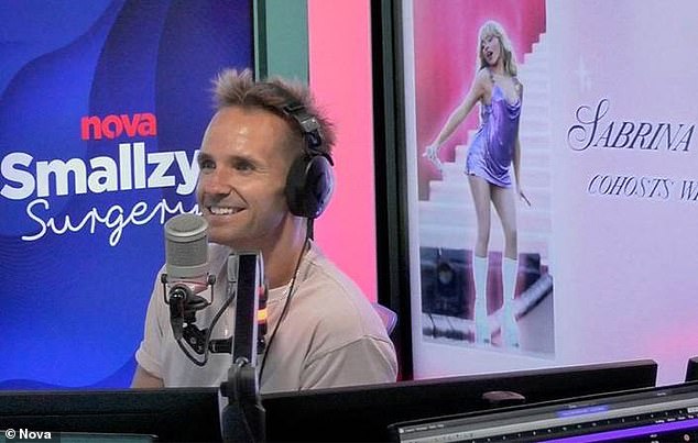 The American singer, 24, sat down with Nova's Smallzy's Surgery this week, where she was forced to avoid a question involving the Saltburn star. In the photo: Smallzy