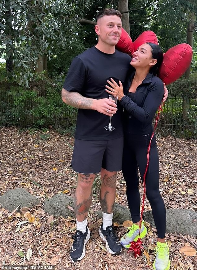 The former MAFS star, 28, took to Instagram on Saturday to reveal the sweet moment her boyfriend Guy got down on one knee and asked her the all-important question.