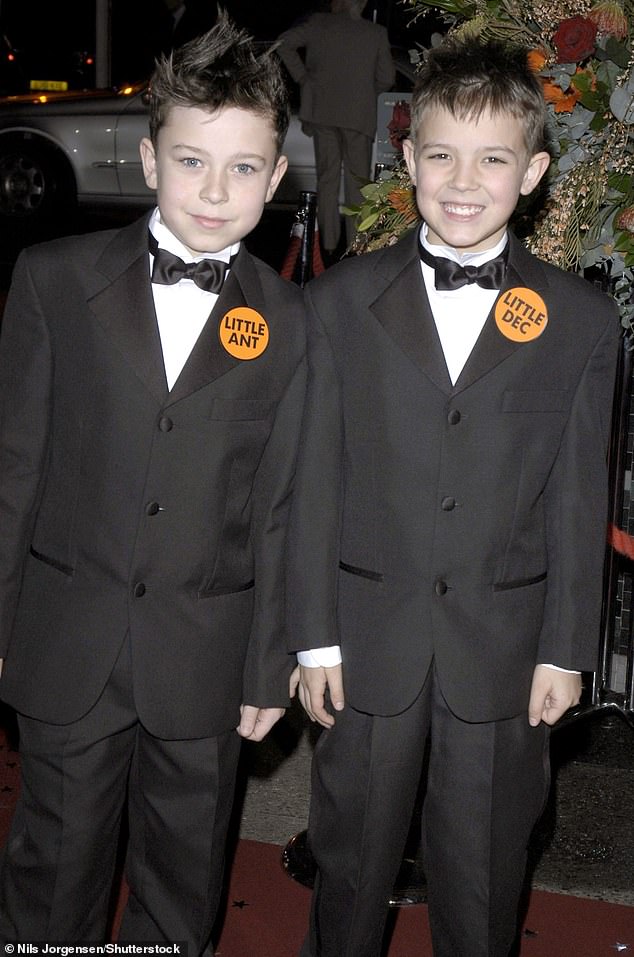 James Pallister (left) and Dylan McKenna-Redshaw were the first to play Little Ant and Dec back in 2003.
