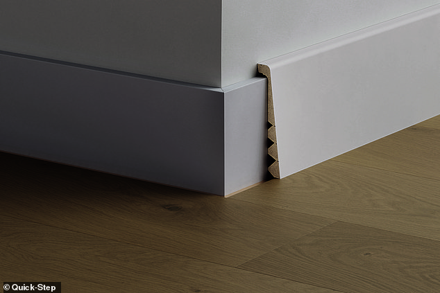 Another option that most laminate companies offer are skirting boards, which can be adjusted in height.