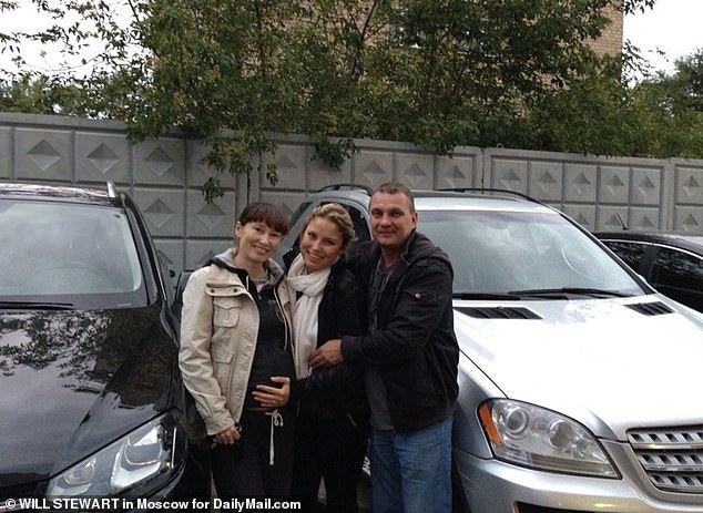 Family photos obtained by DailyMail.com show Ksenia with her relatives in Russia for the first time.