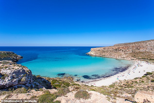The Italian Spiaggia dei Conigli on the island of Lampedusa in Sicily wins the silver medal in the world list