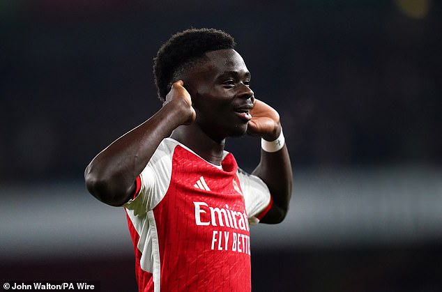 Bukayo Saka recently reached the 50-goal mark for Arsenal in their clash against West Ham.