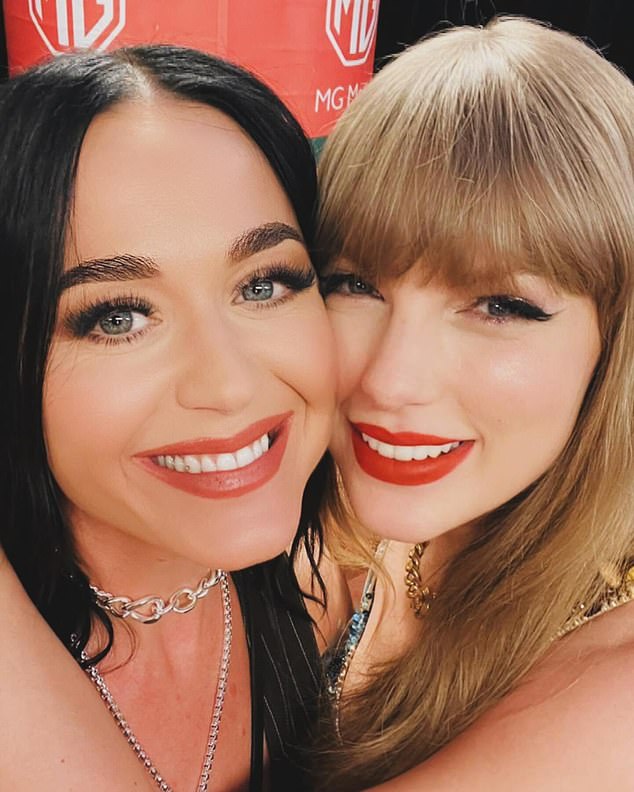 On a busy weekend, Anthony Albanese attended shows by Katy Perry (pictured left) in Melbourne and Taylor Swift (pictured right) in Sydney.