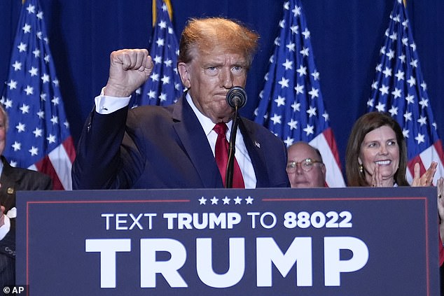 Donald Trump brought up his allegations of election fraud Saturday afternoon and evening, even as he accepted the results coming in in South Carolina.