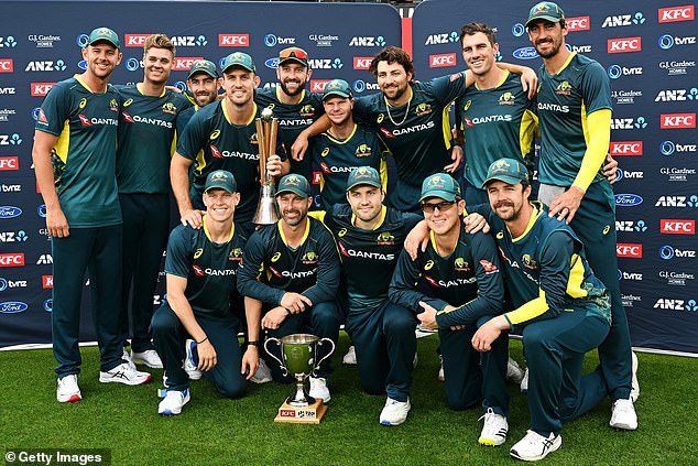 Australia have suffered three rain delays on their way to a clean sweep of their T20I series