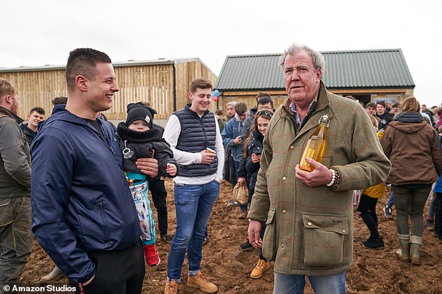Clarkson claimed in his Sun column that he had no reason to complete the badger sets as he had already photographed the animals (pictured: a scene from Clarkson's Farm).