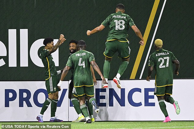 The Timbers were up 4-0 at halftime before the Colorado Rapids scored in the 55th minute.