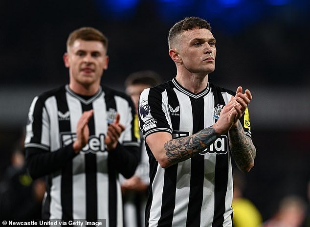 Kieran Trippier had a night to forget as Newcastle's defense came under immense pressure