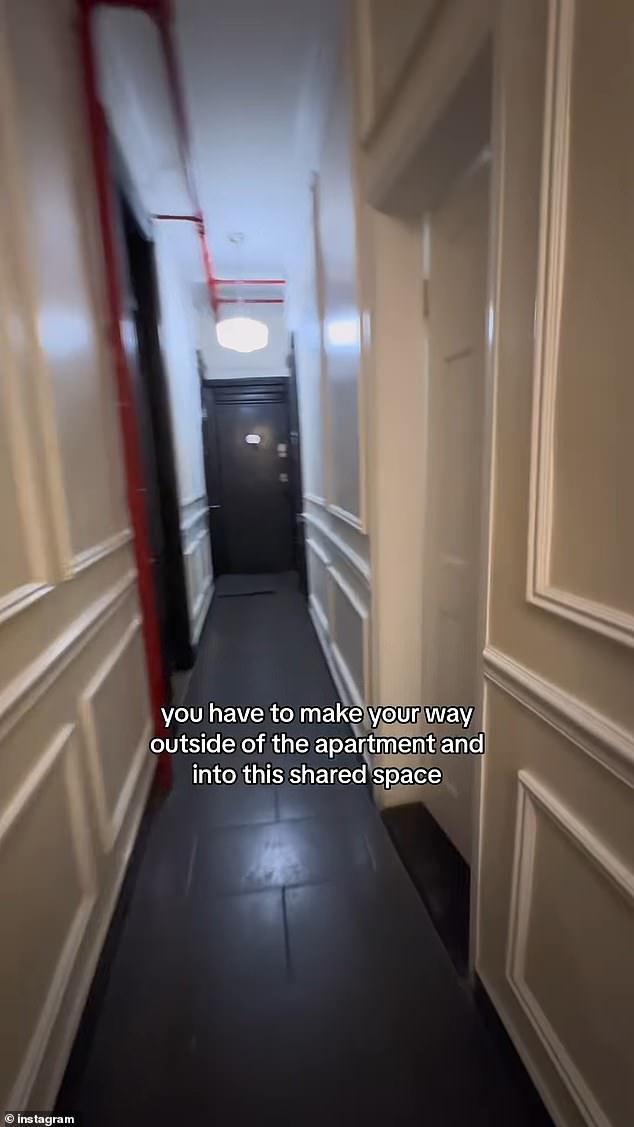 The apartment, which lacks a bathroom and kitchen, has sparked outrage over its monthly rent.