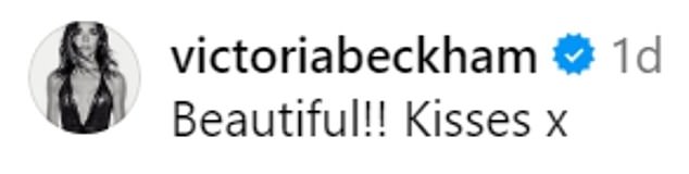 1708865650 269 Victoria Beckham comments on Mia Regans Instagram post amid reports