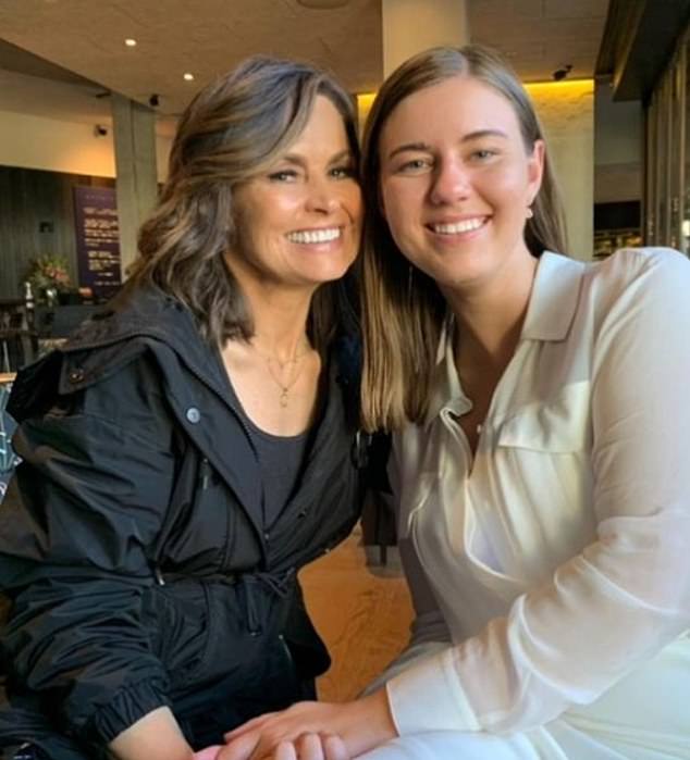 Brittany Higgins is pictured with Lisa Wilkinson after The Project interview in 2021