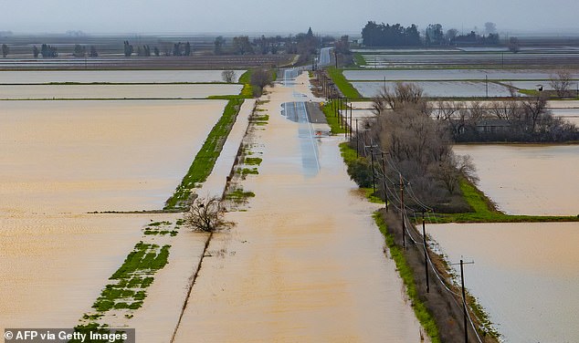 California has been experiencing one of the wettest Februarys on record as flood warnings, mudslides and storms hit the state.